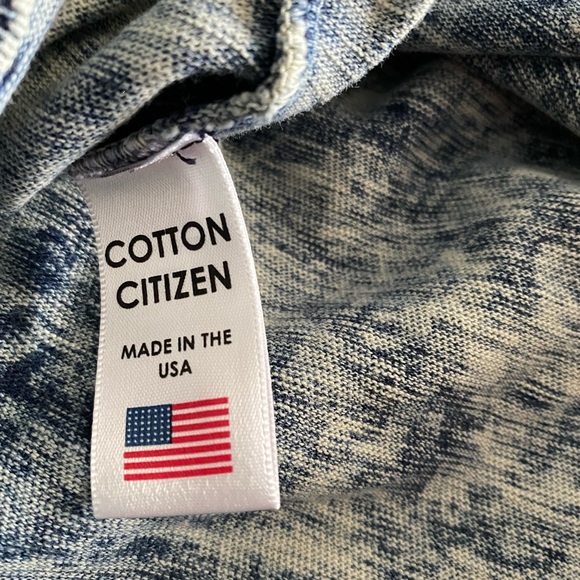 Cotton Citizen dark blue denim tee shirt - Picture 7 of 8